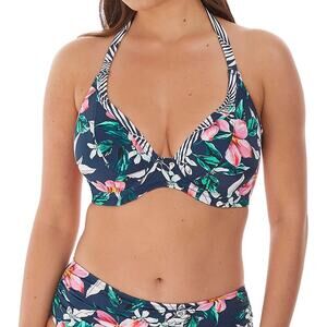 NWT Fantasie Port Maria Underwire Plunge Bikini Swim Top 32H (UK) 32K (US)
